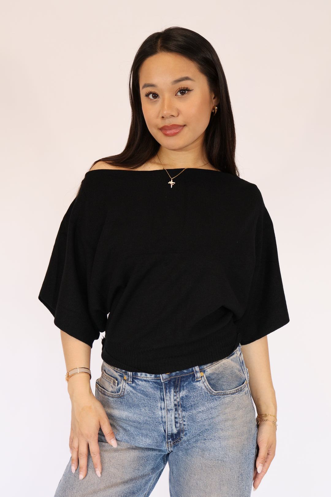 Off Shoulder Sweater