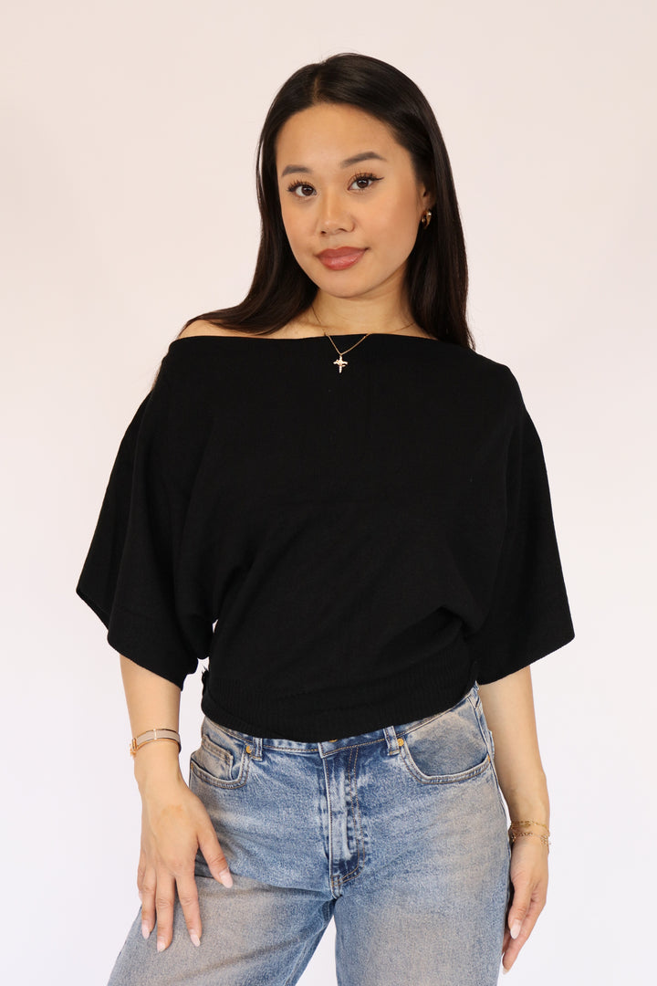 Off Shoulder Sweater
