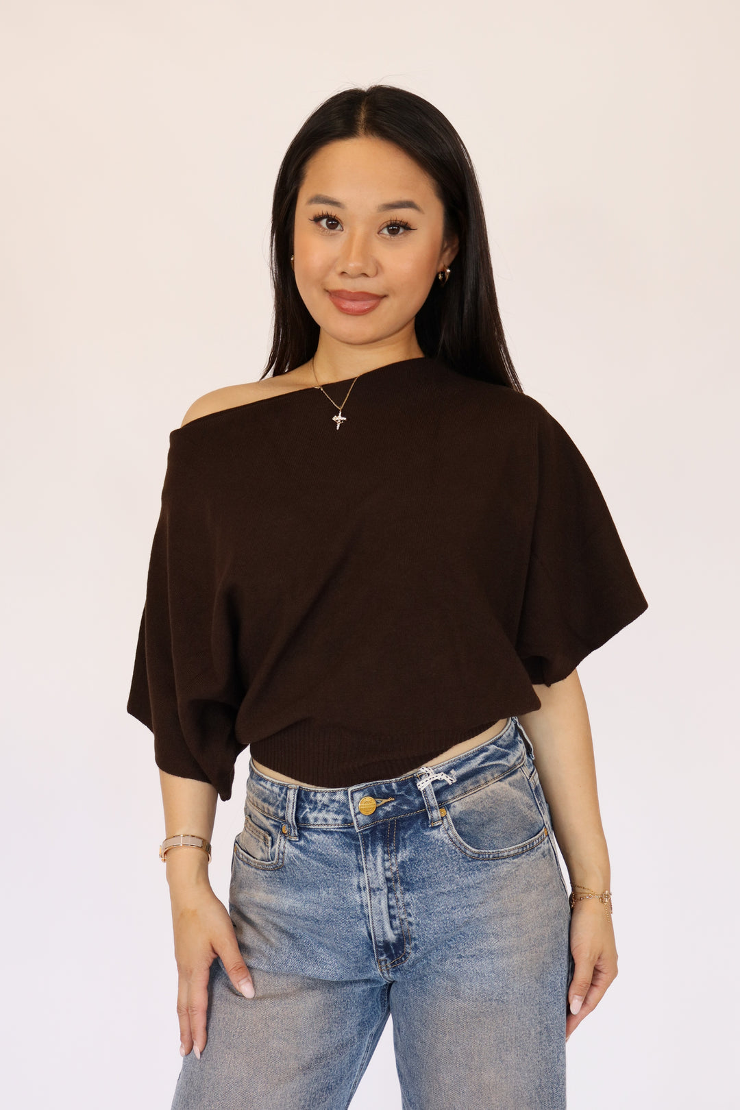 Off Shoulder Sweater