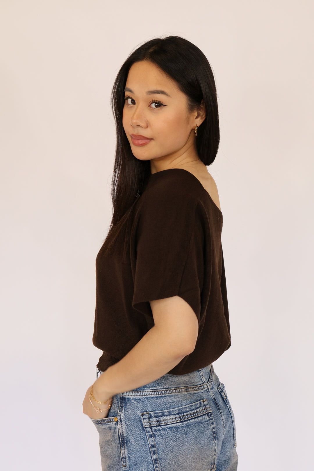 Off Shoulder Sweater