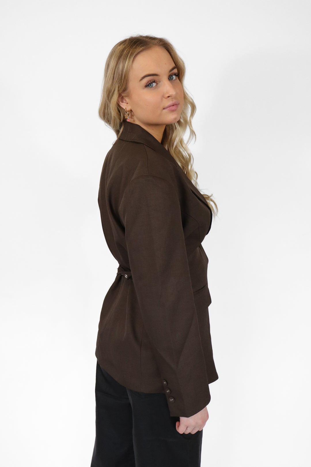 Belted Structured Blazer