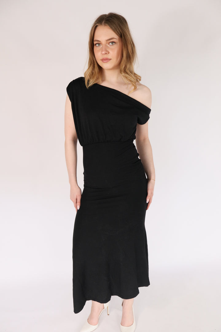Lio Long Draped Dress