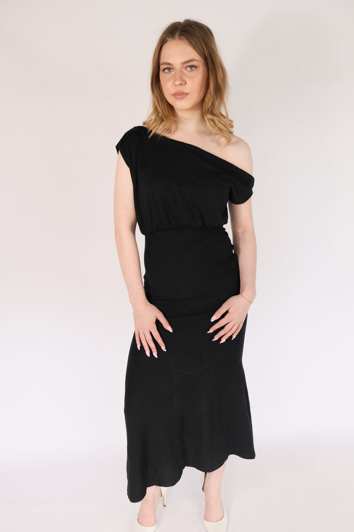 Lio Long Draped Dress