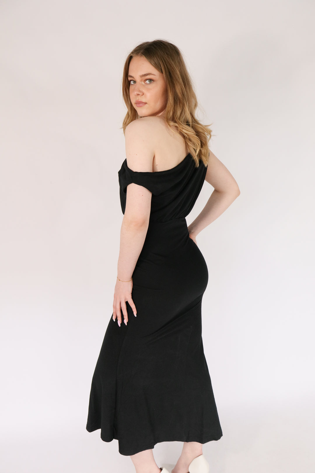 Lio Long Draped Dress