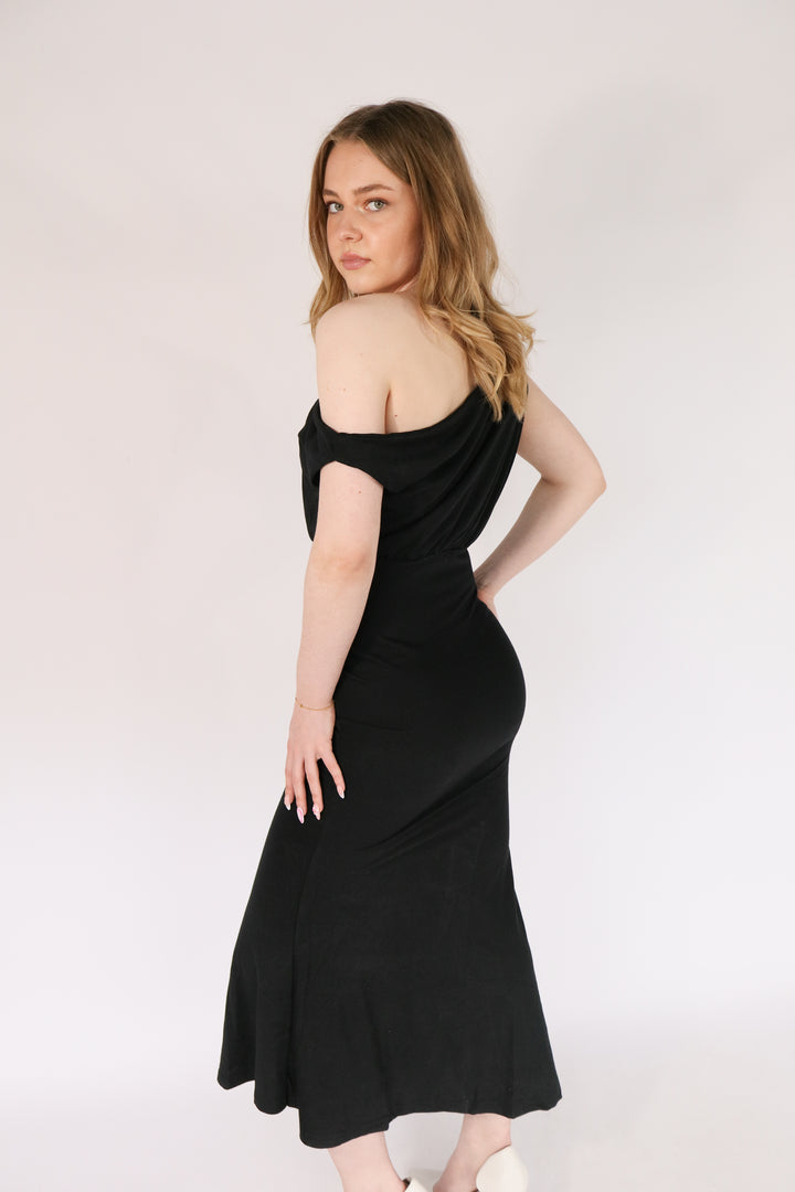 Lio Long Draped Dress