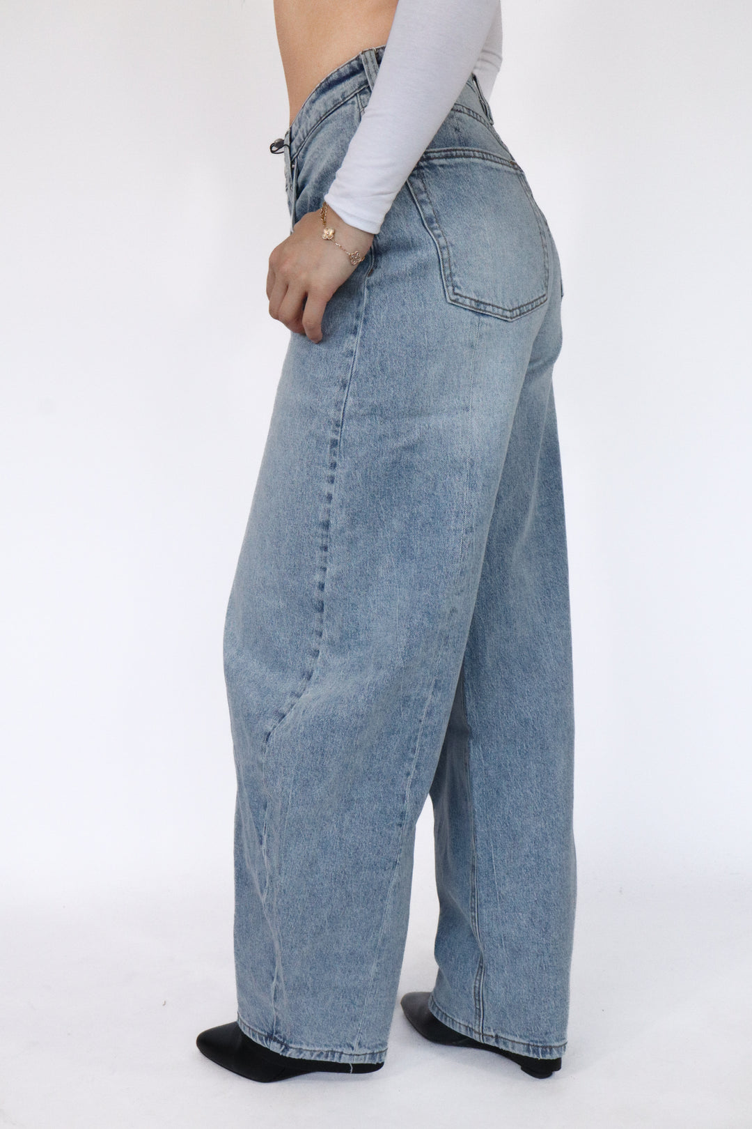 Ilay Balloon Wide Leg Jeans - Light Stretch