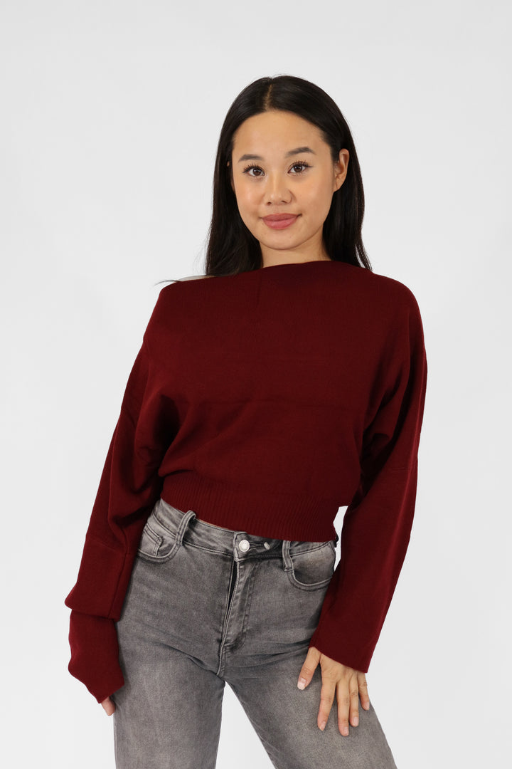 Off Shoulder Sweater Long Sleeve