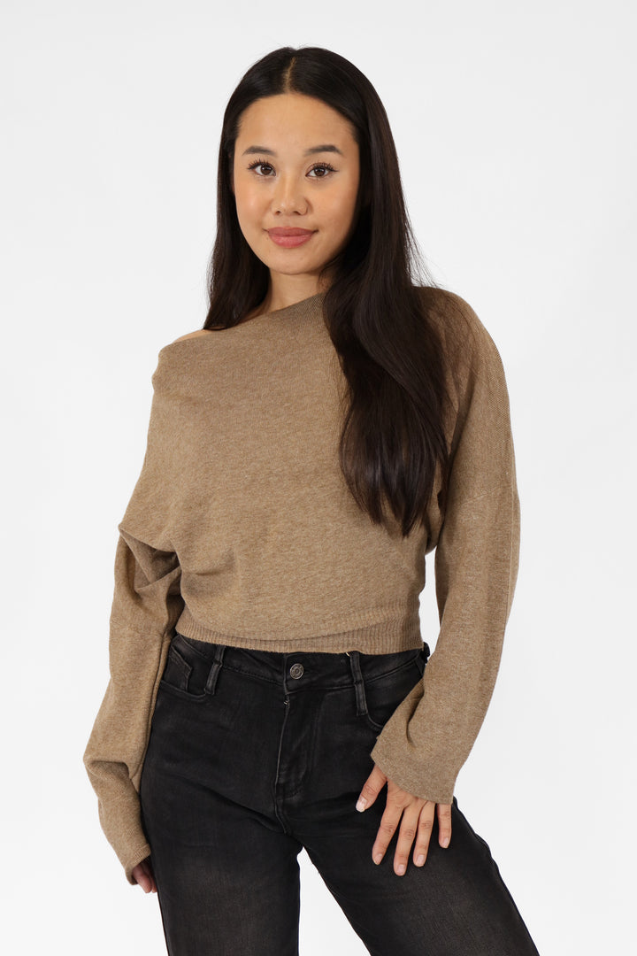 Off Shoulder Sweater Long Sleeve