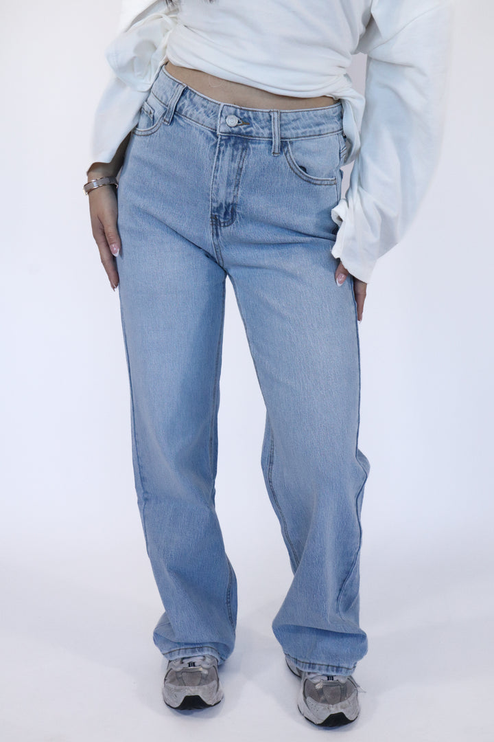 Light Breeze Wide Leg Jeans - Stretch