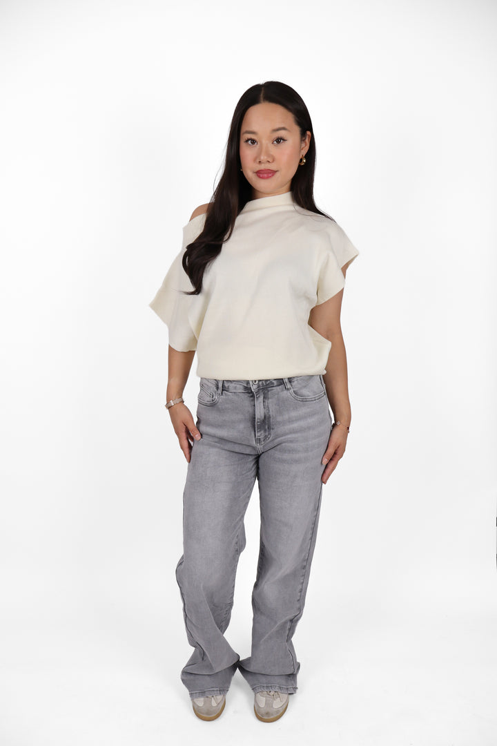 Stormy Wide Leg Plus Size Jeans - Stretch