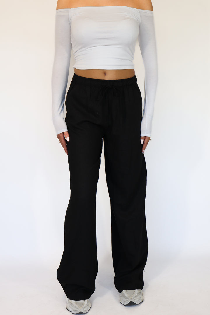 Evy "TALL" Linnen Trouser - Stretch