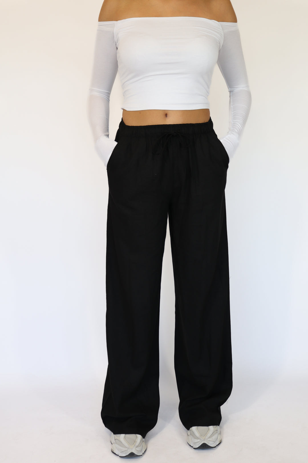 Evy "TALL" Linnen Trouser - Stretch