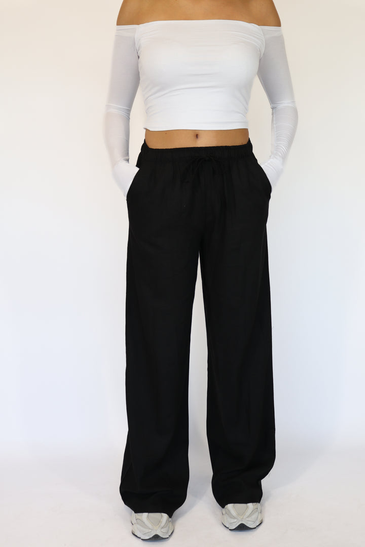 Evy "TALL" Linnen Trouser - Stretch