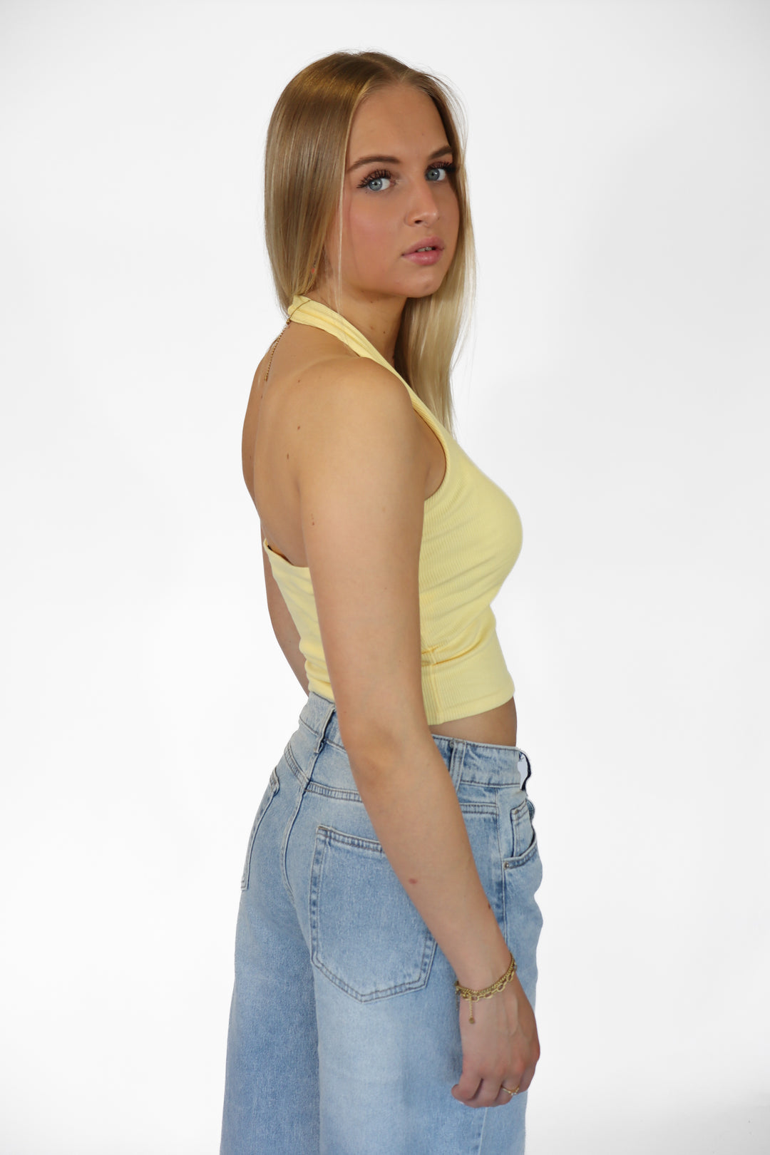 Ribbed Halter Top - Stretch