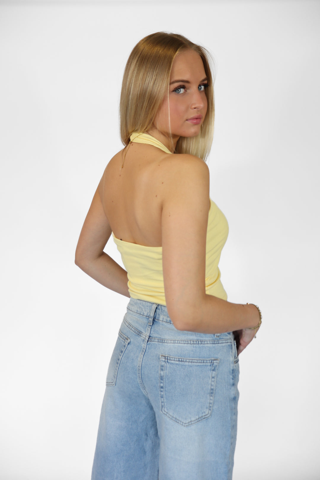 Ribbed Halter Top - Stretch