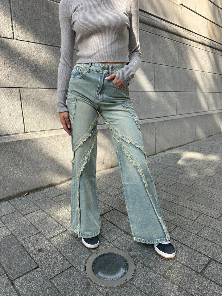 Jennie Wide Leg Jeans - Light Denim