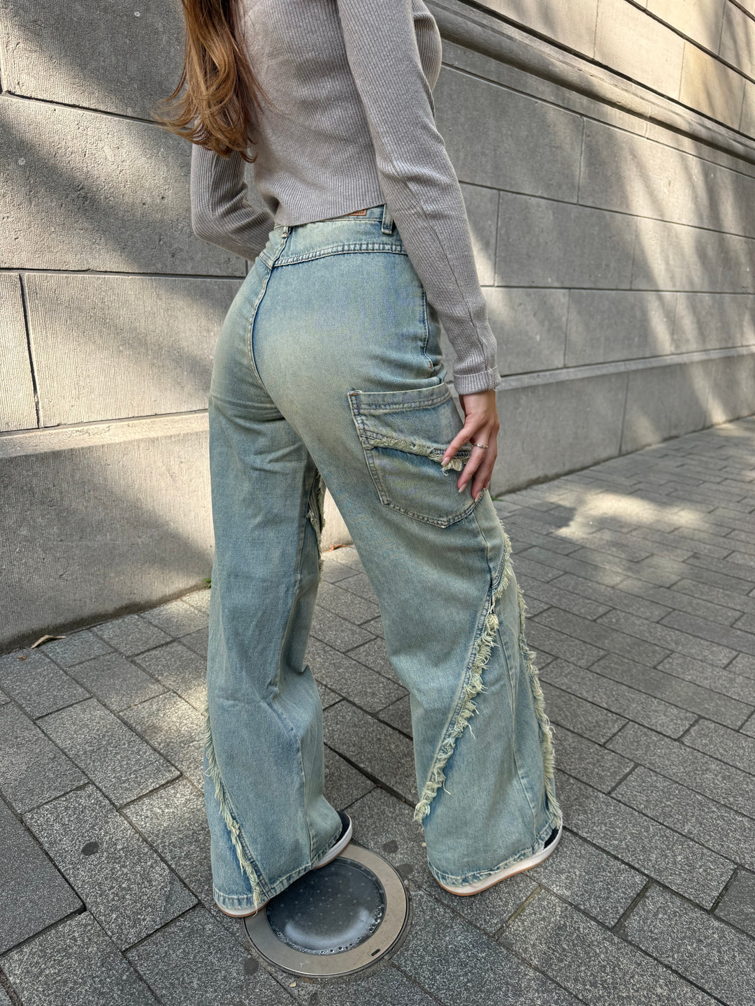 Jennie Wide Leg Jeans - Light Denim