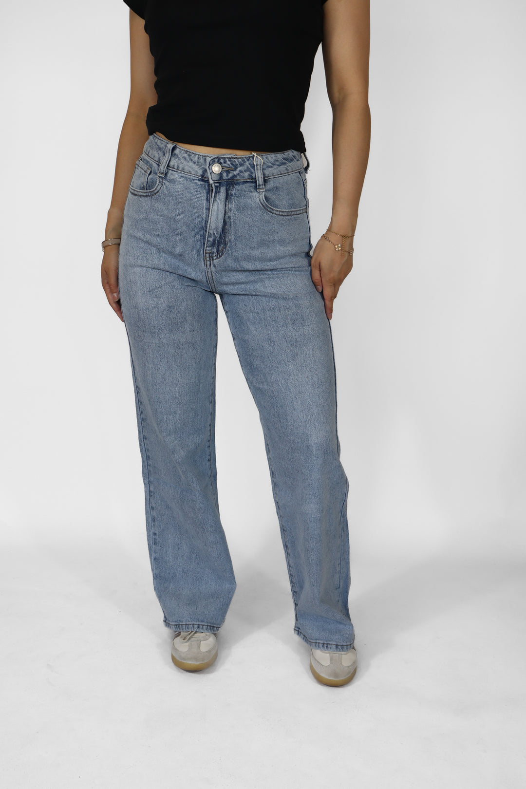 Maeve Petite Wide Leg Jeans - Stretch