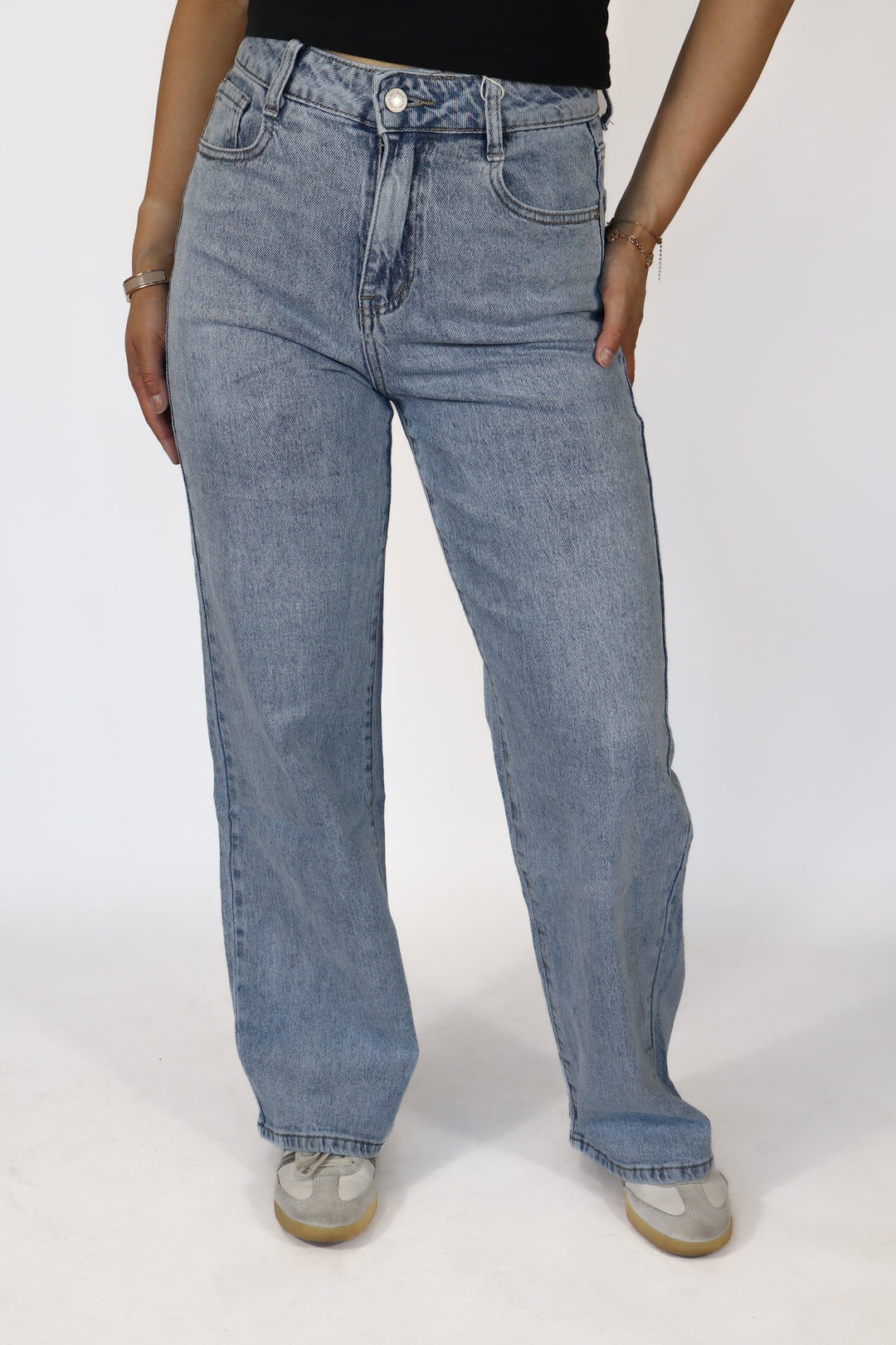 Maeve Petite Wide Leg Jeans - Stretch