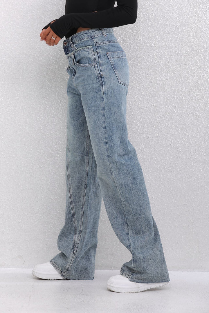 2046 Wide Leg Jeans - Light Denim