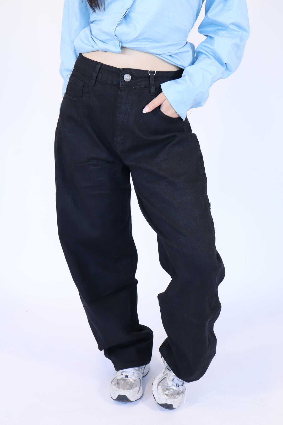 Midnight Balloon Jeans - Stretch