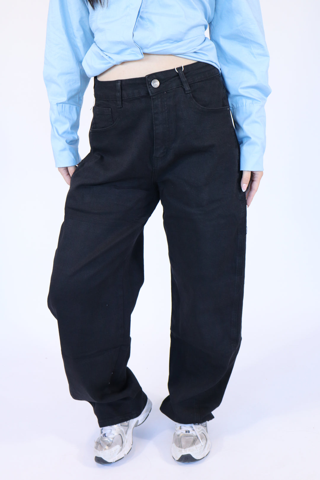 Midnight Balloon Jeans - Stretch
