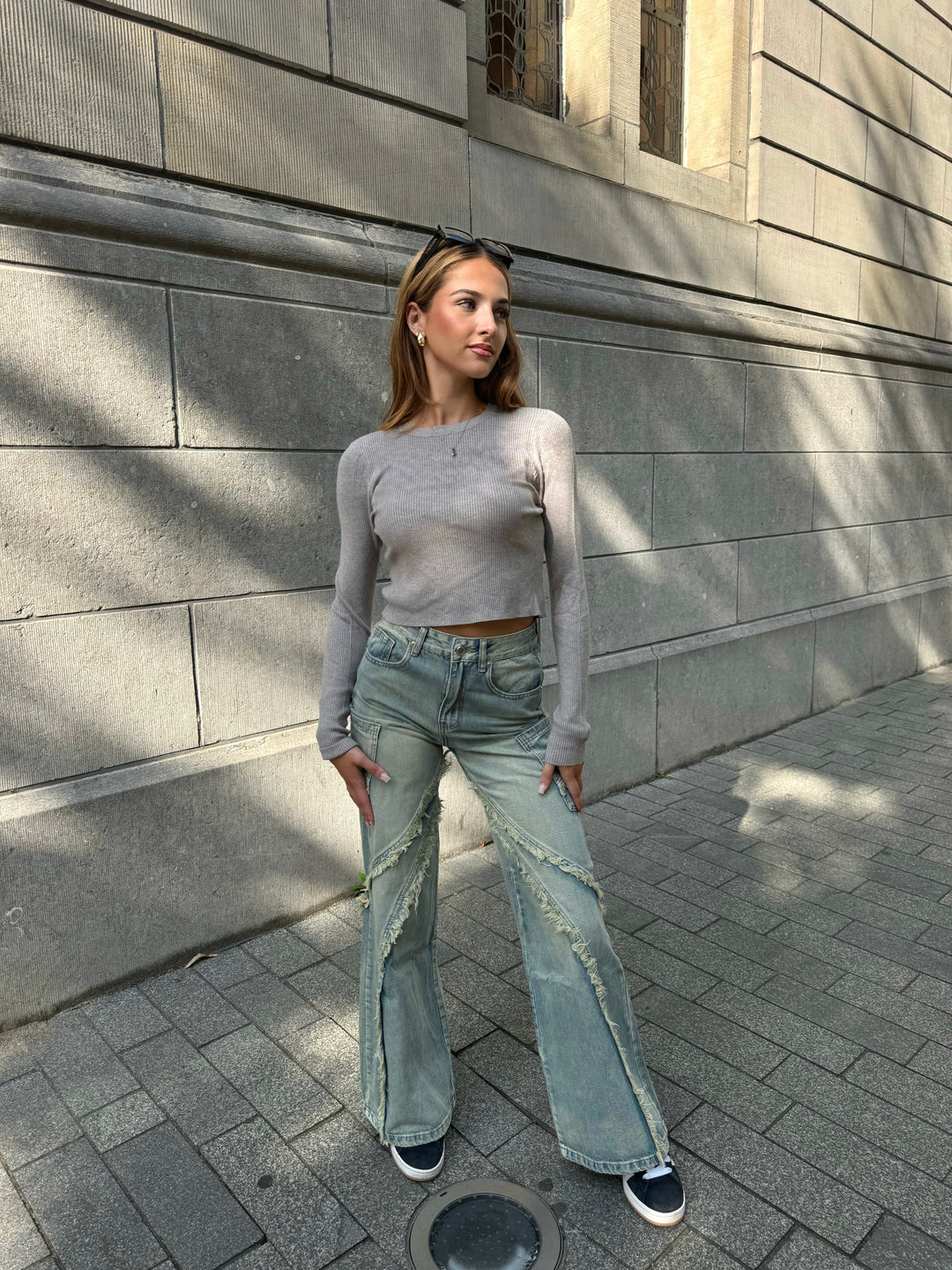 Jennie Wide Leg Jeans - Light Denim