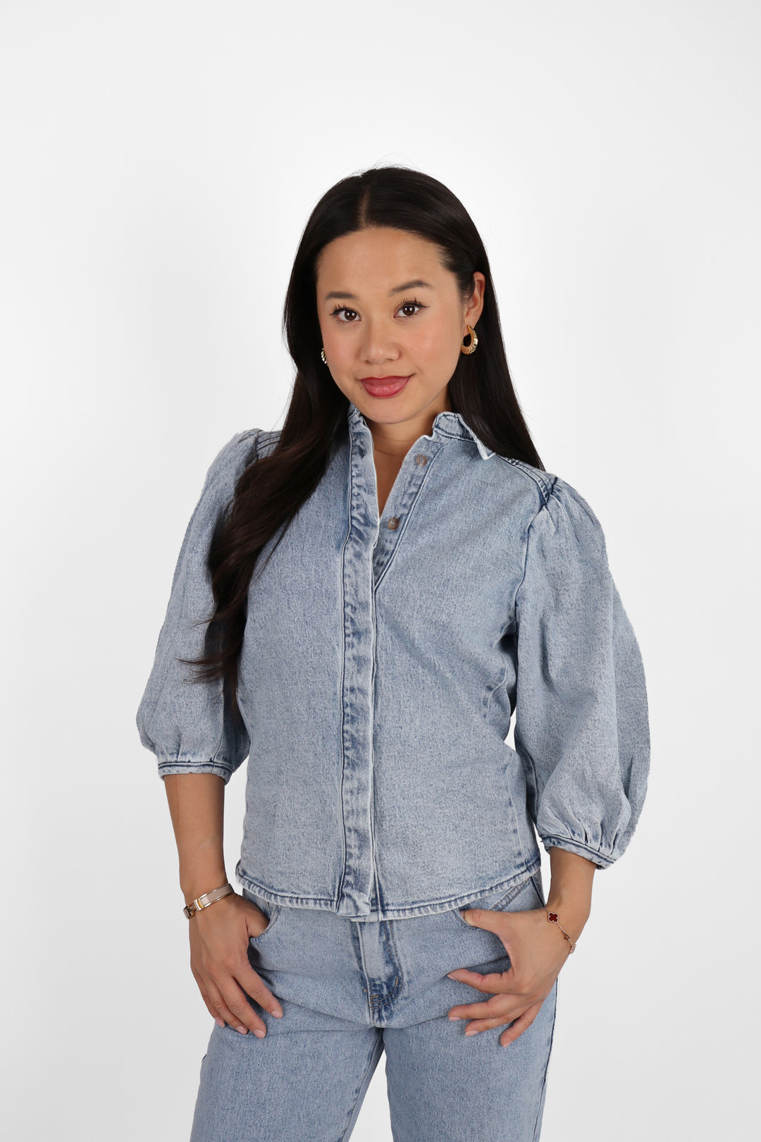 The Denim Muse Blouse