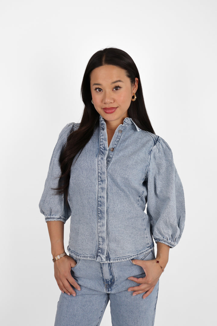 The Denim Muse Blouse