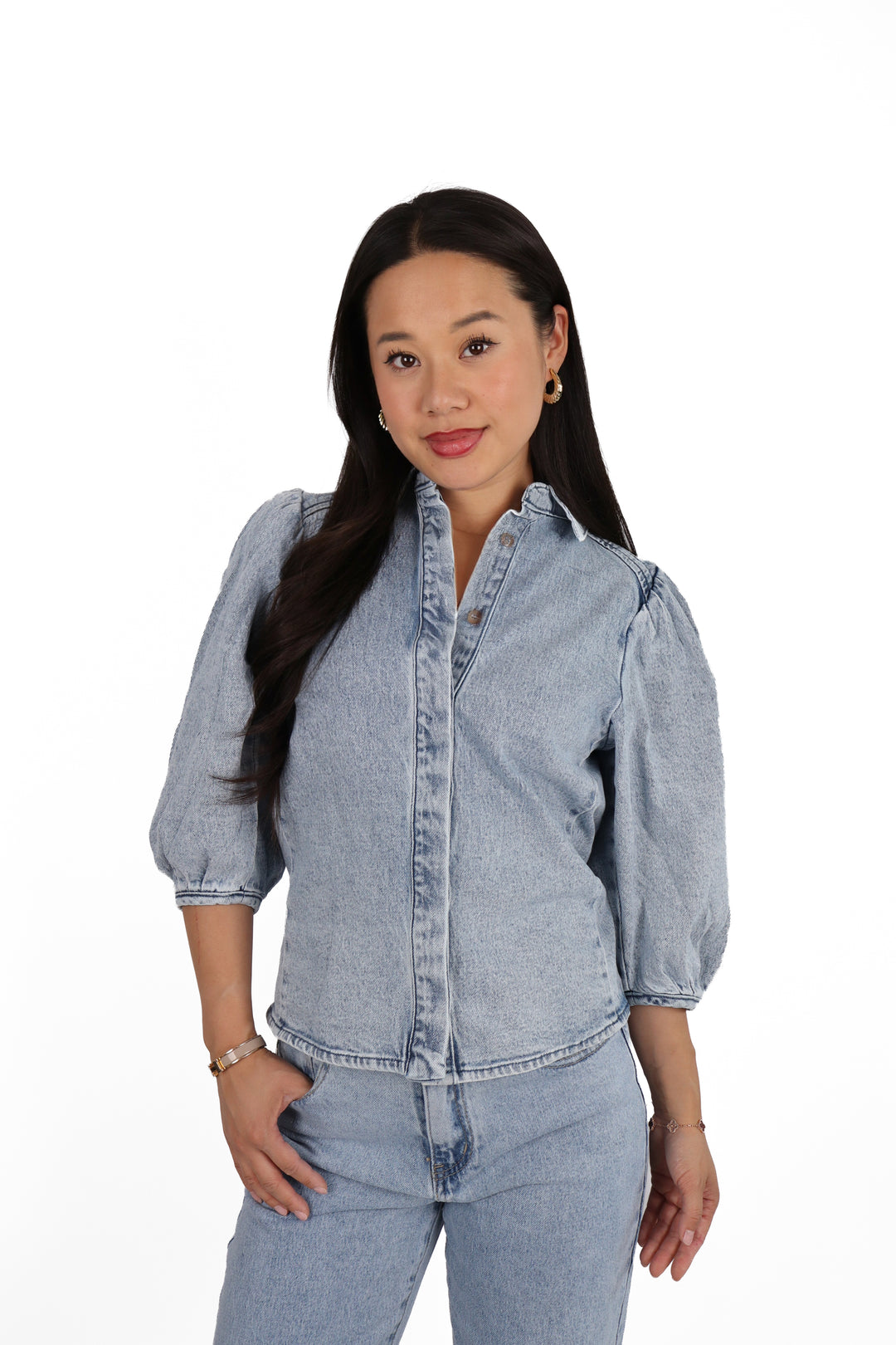 The Denim Muse Blouse