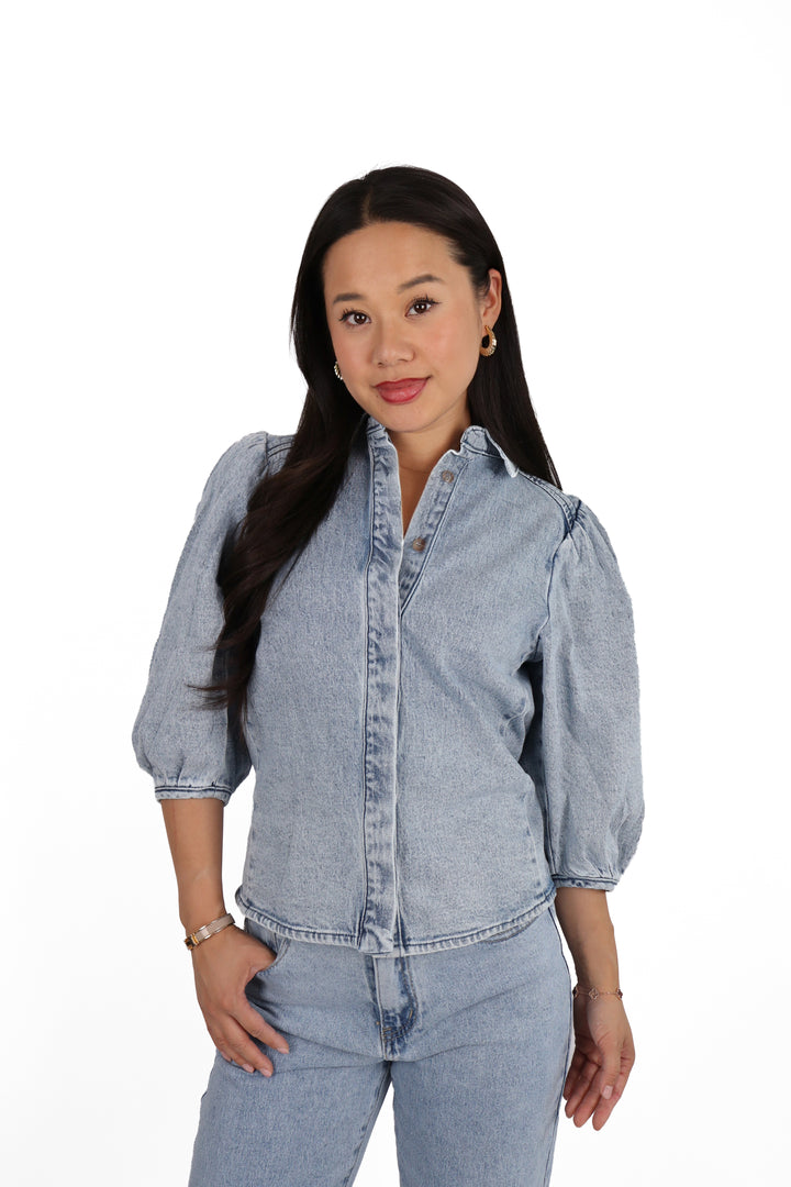 The Denim Muse Blouse