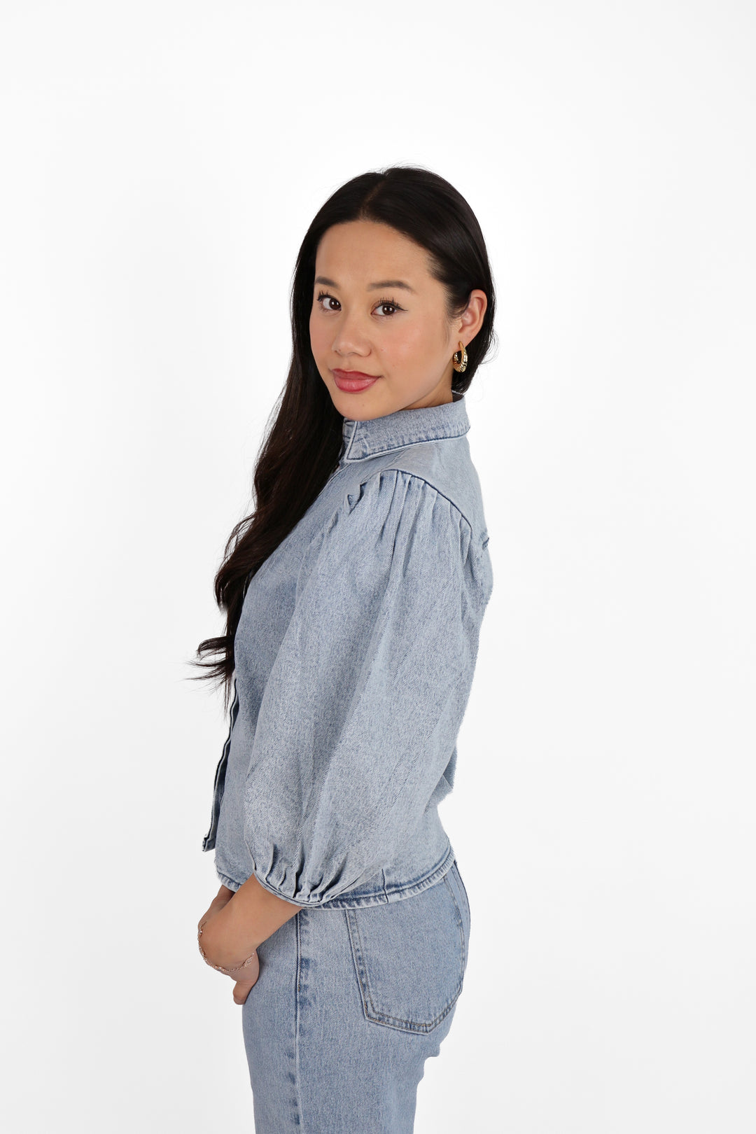 The Denim Muse Blouse