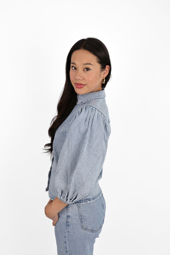 The Denim Muse Blouse