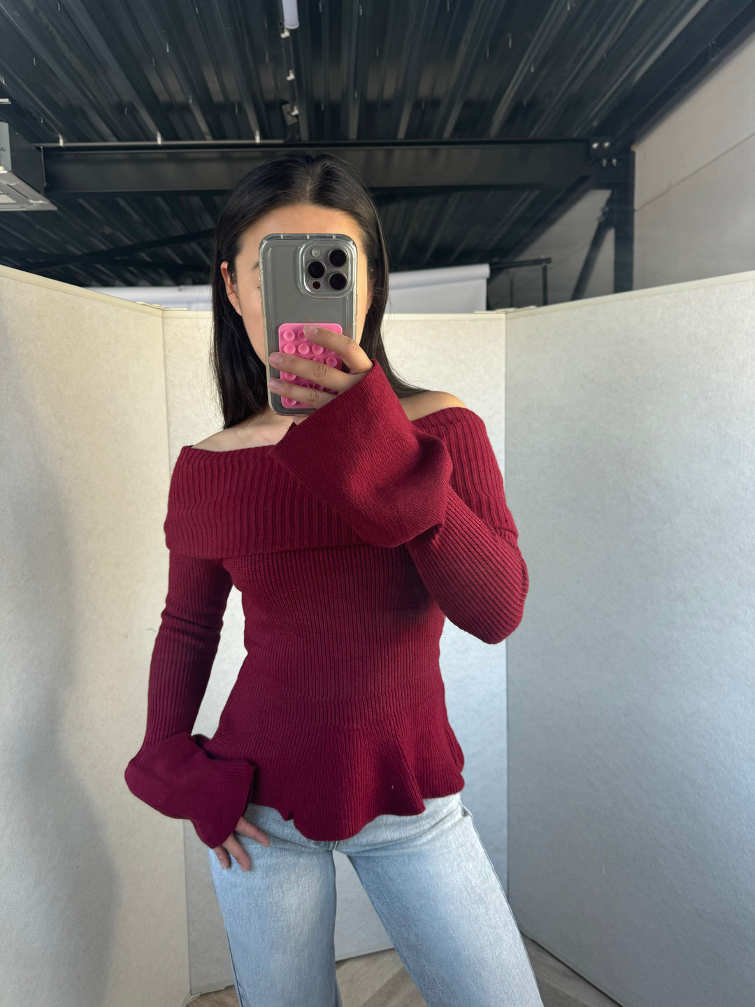 Melanie Off Shoulder Sweater