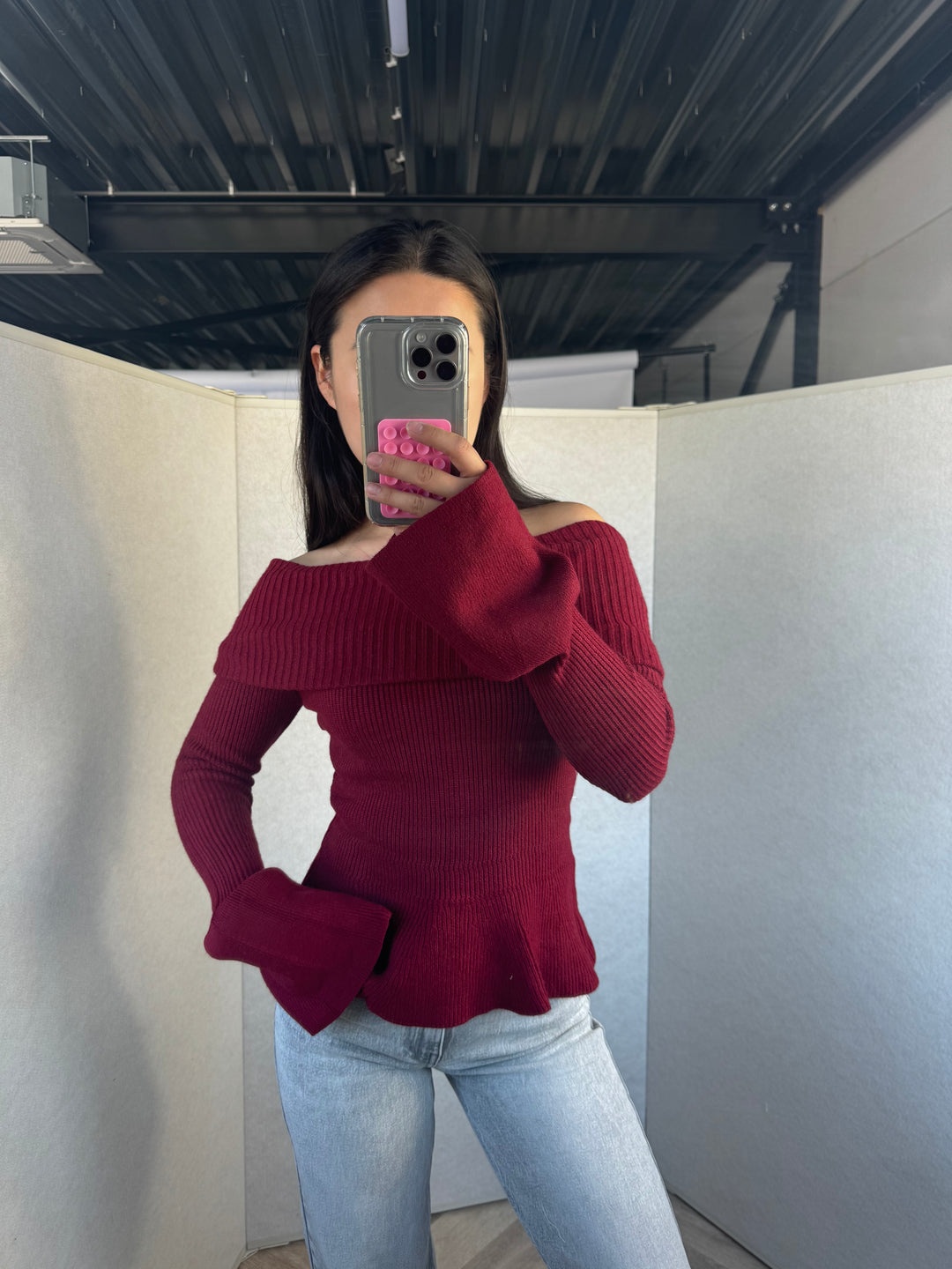 Melanie Off Shoulder Sweater