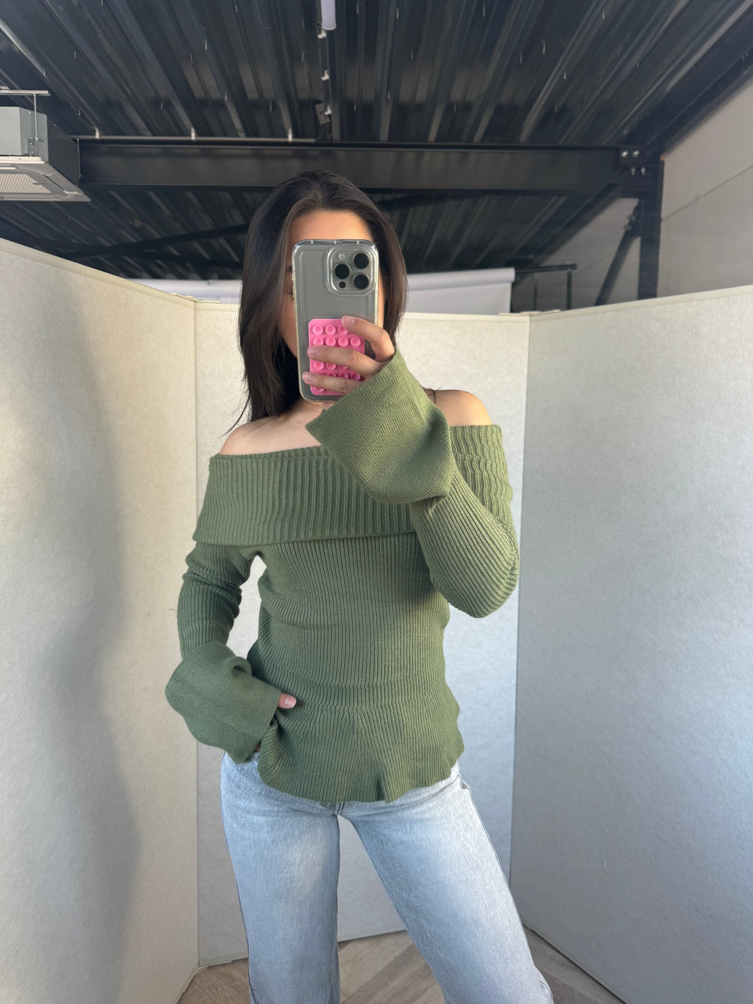 Melanie Off Shoulder Sweater