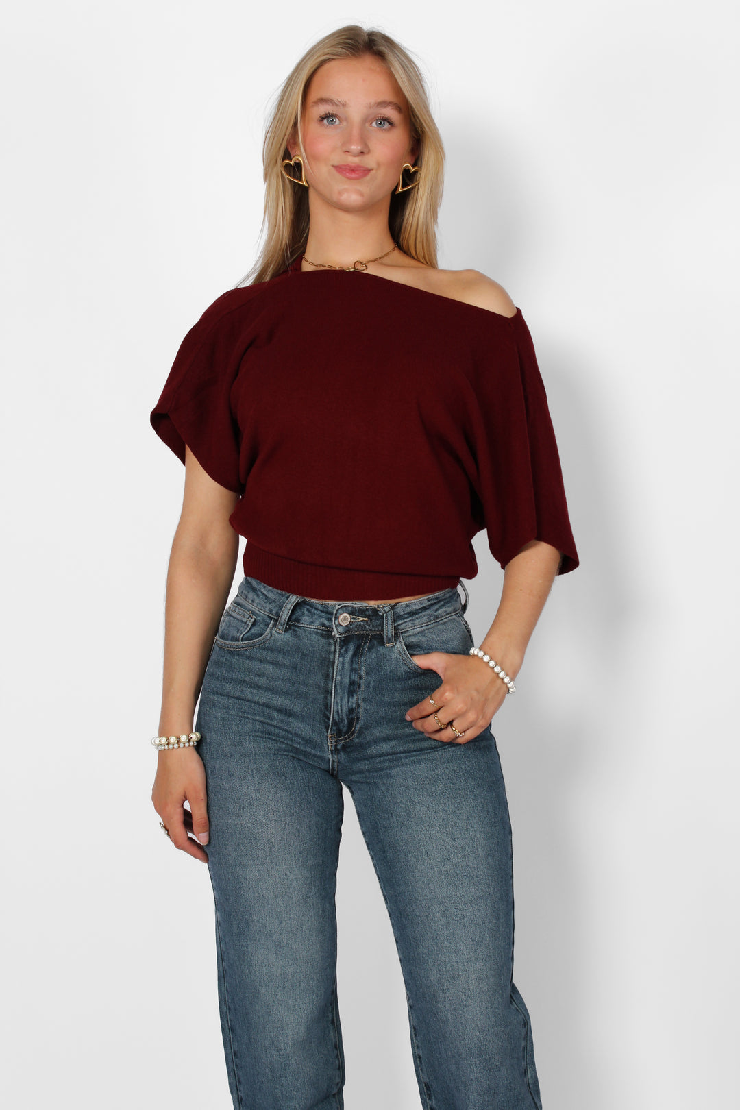 Off Shoulder Sweater