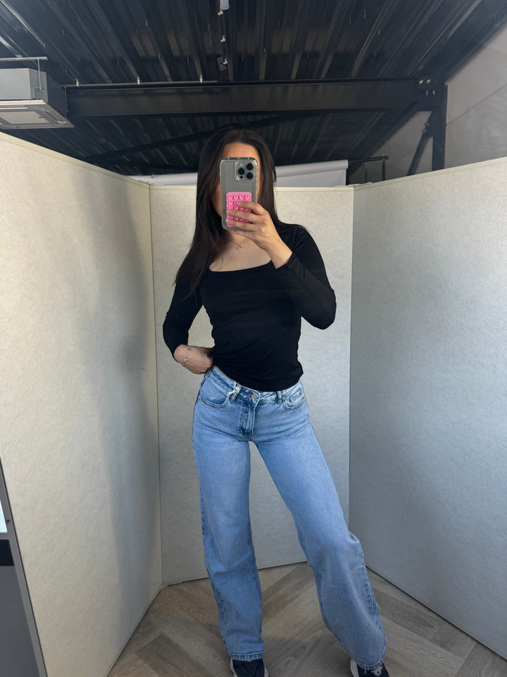 Rosa 3552 Midwaist Wide Leg Jeans