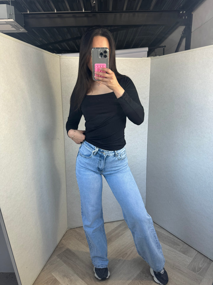 Rosa 3552 Midwaist Wide Leg Jeans