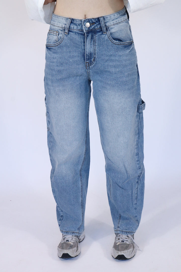 Petite Cargo Jeans - Light Stretch