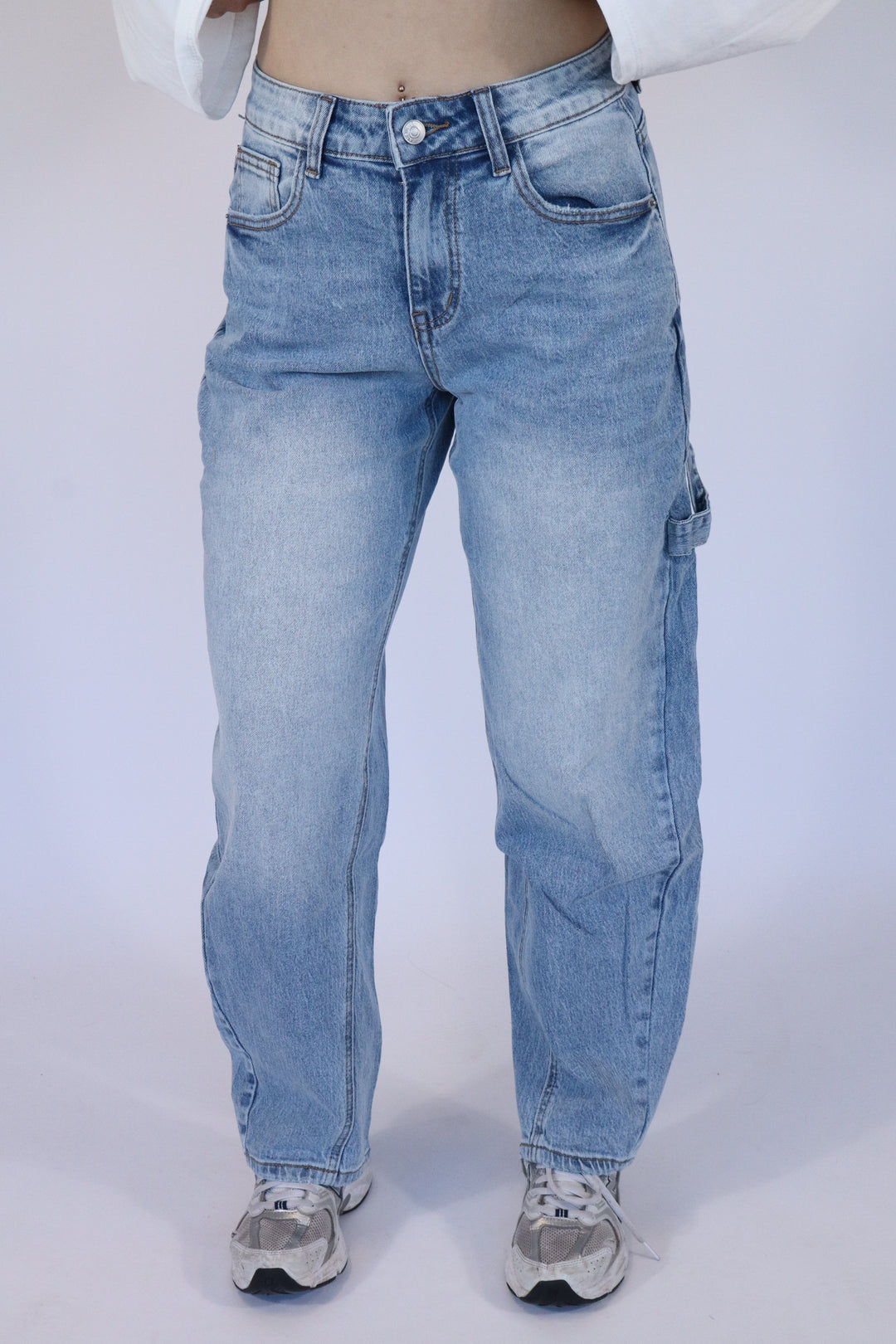 Petite Cargo Jeans - Light Stretch