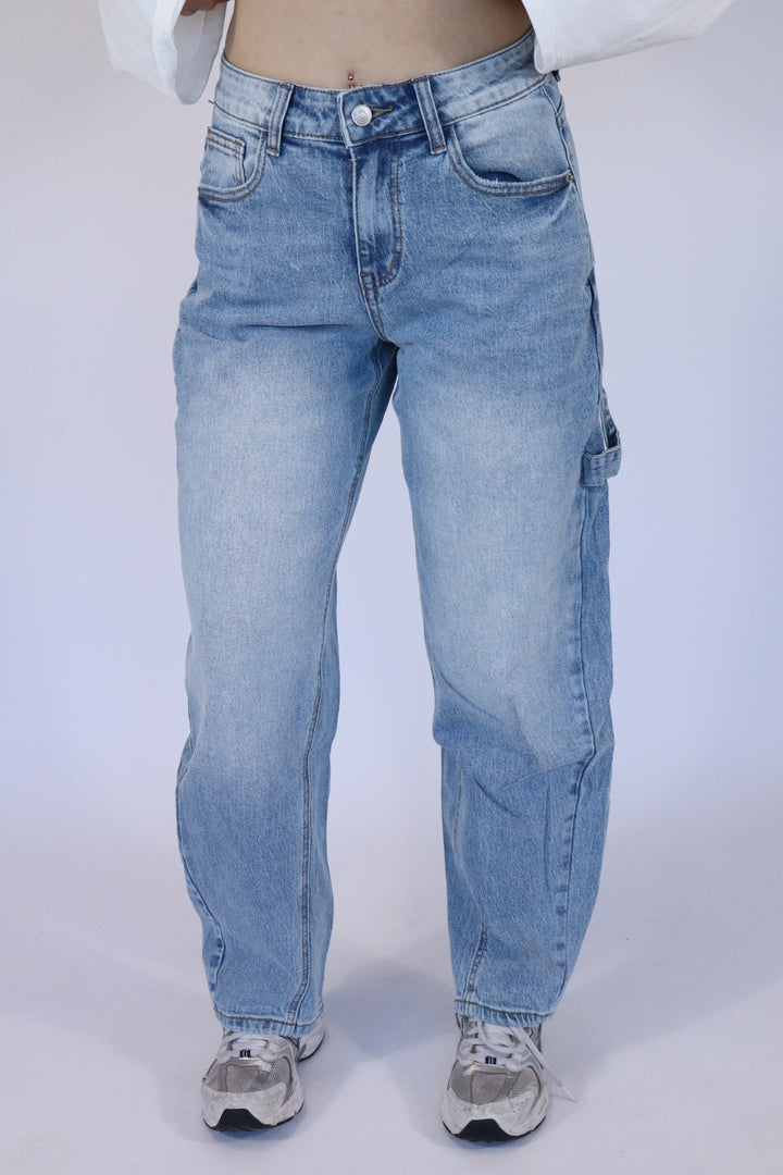 Petite Cargo Jeans - Light Stretch
