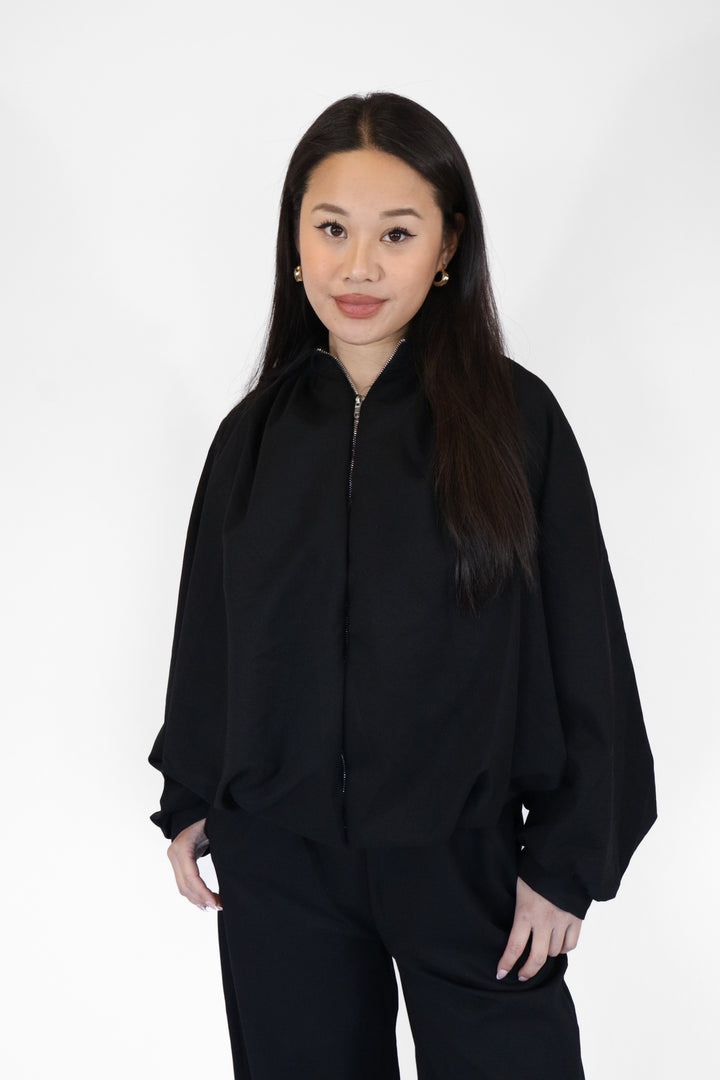 Tess Comfy Two Piece Set - Black