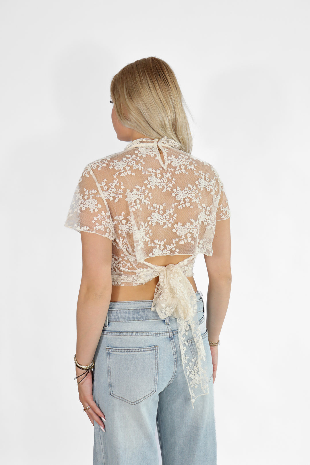 Flower Laced Top