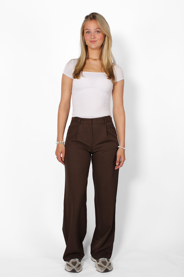 ''TALL'' Midwaist Wide Leg Pantalon
