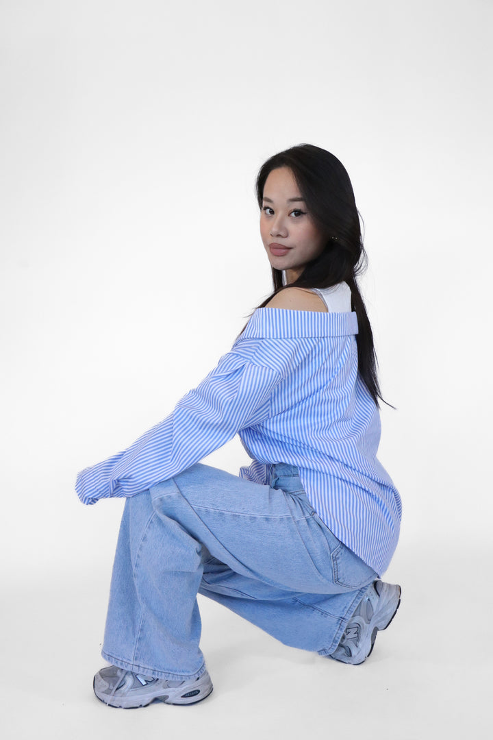 Striped Oversized Blouse