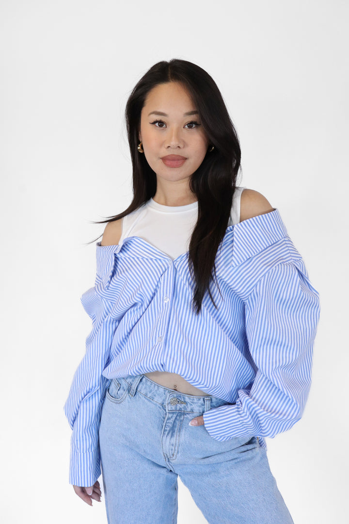 Striped Oversized Blouse