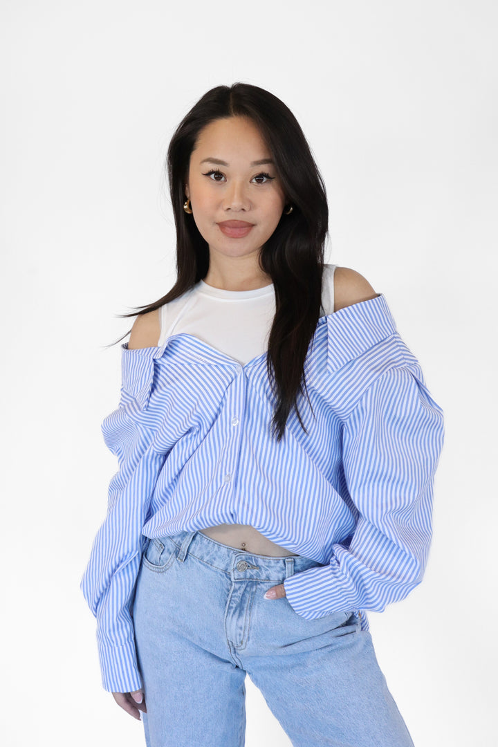 Striped Oversized Blouse