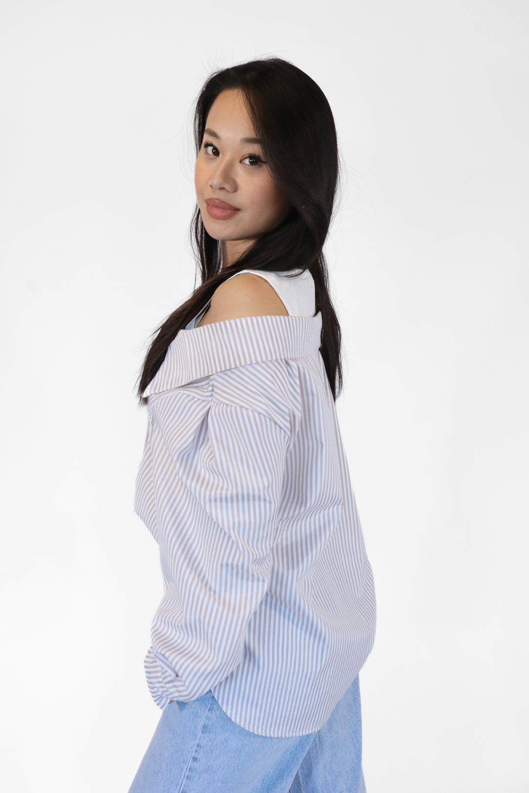 Striped Oversized Blouse