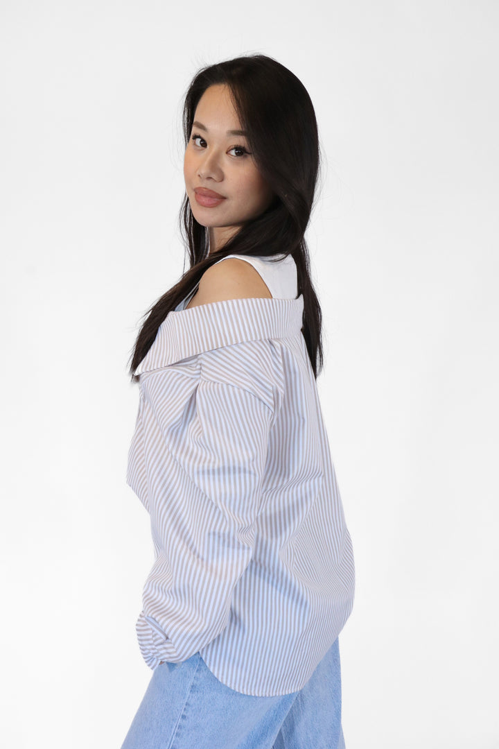 Striped Oversized Blouse